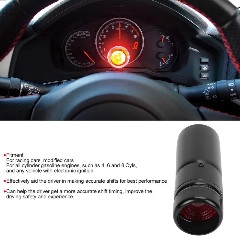 AMAKO Gauge Warning Shift Light Universal Adjustable Racing Red Indicator 1000 11000 RPM for Modified Cars Racing Vehicles ABS Metal Construction with Bolted Mounting Stand - Image 3